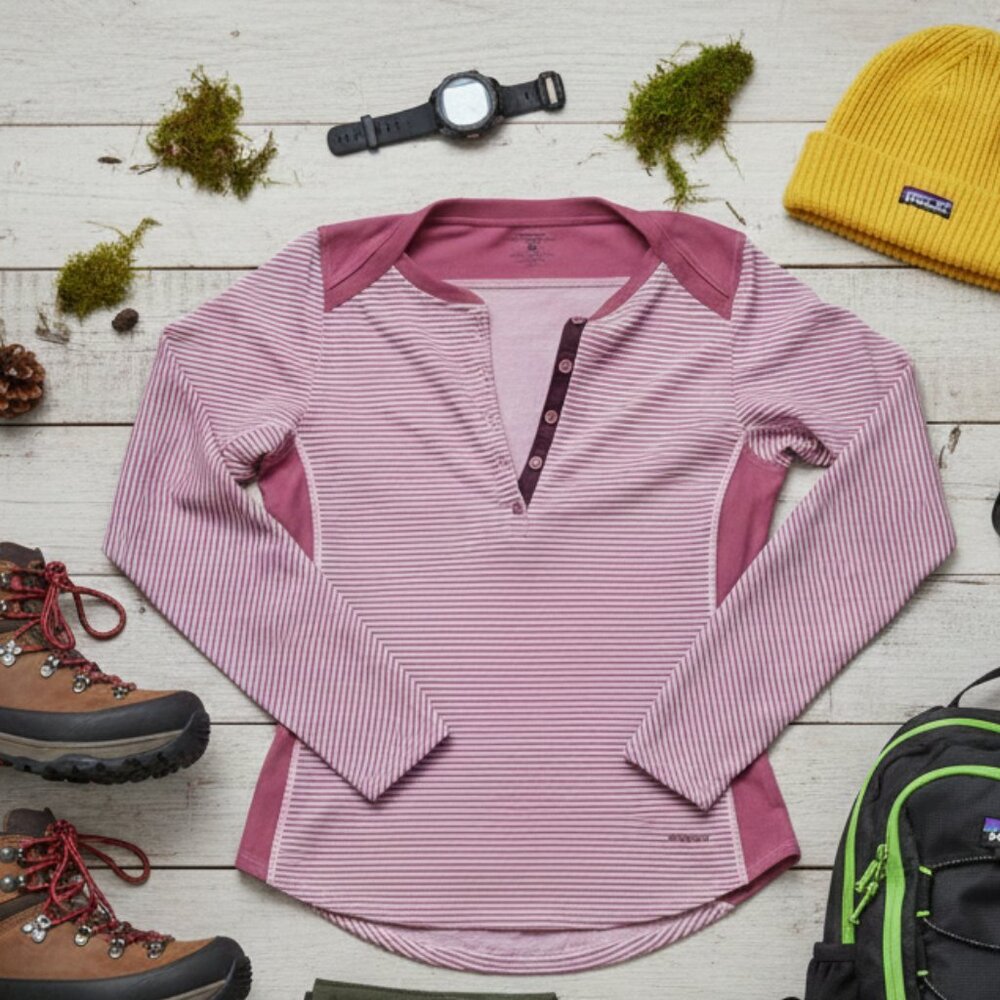 Patagonia Capilene Thermal Weight Henley | Rose Hip | Small